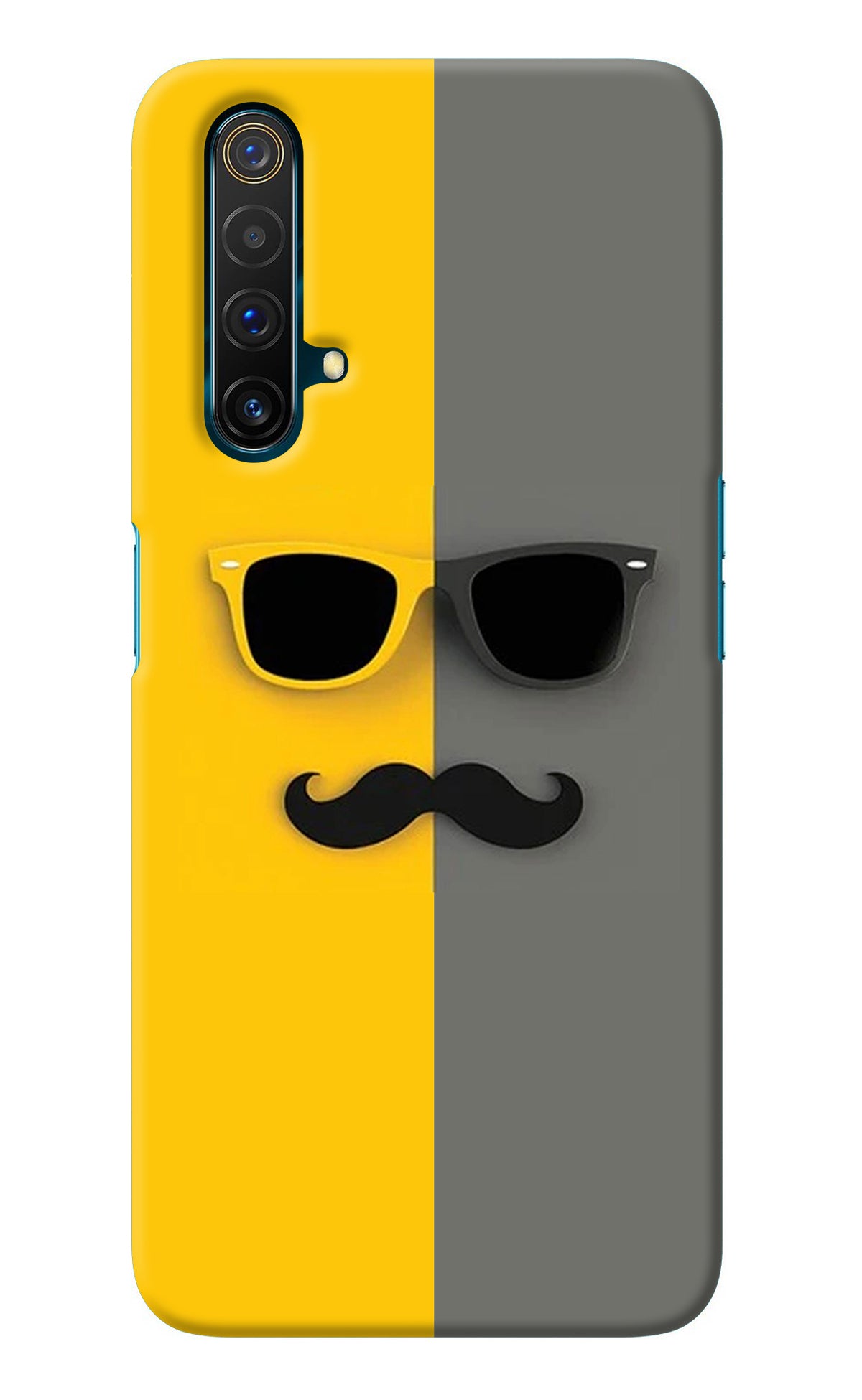 Sunglasses with Mustache Realme X3 Back Cover