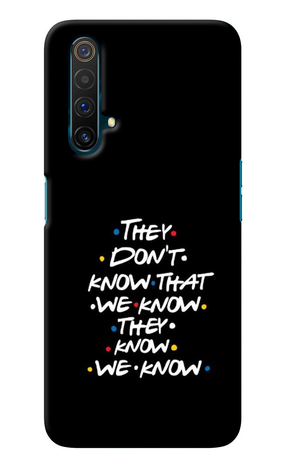 FRIENDS Dialogue Realme X3 Back Cover