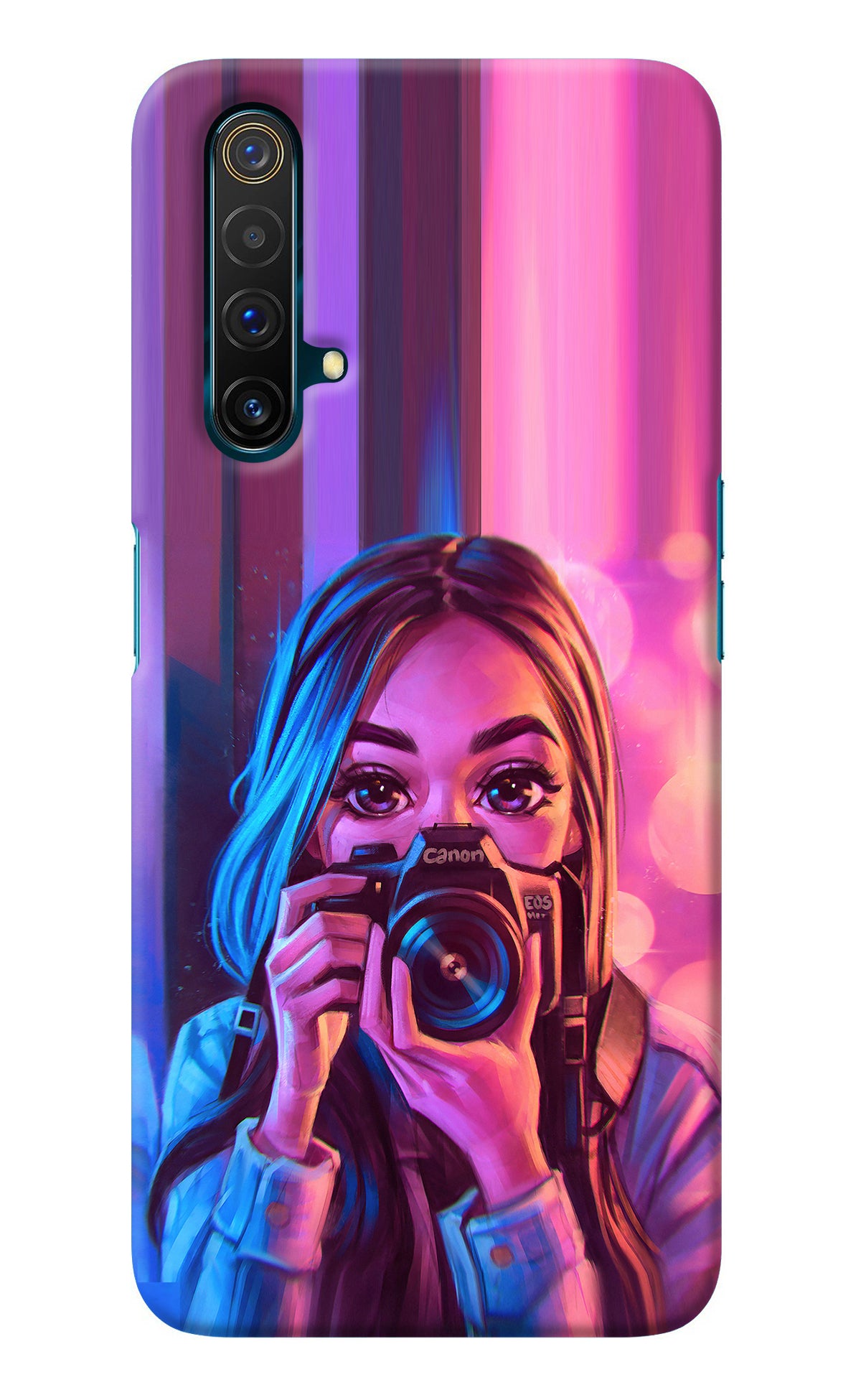 Girl Photographer Realme X3 Back Cover