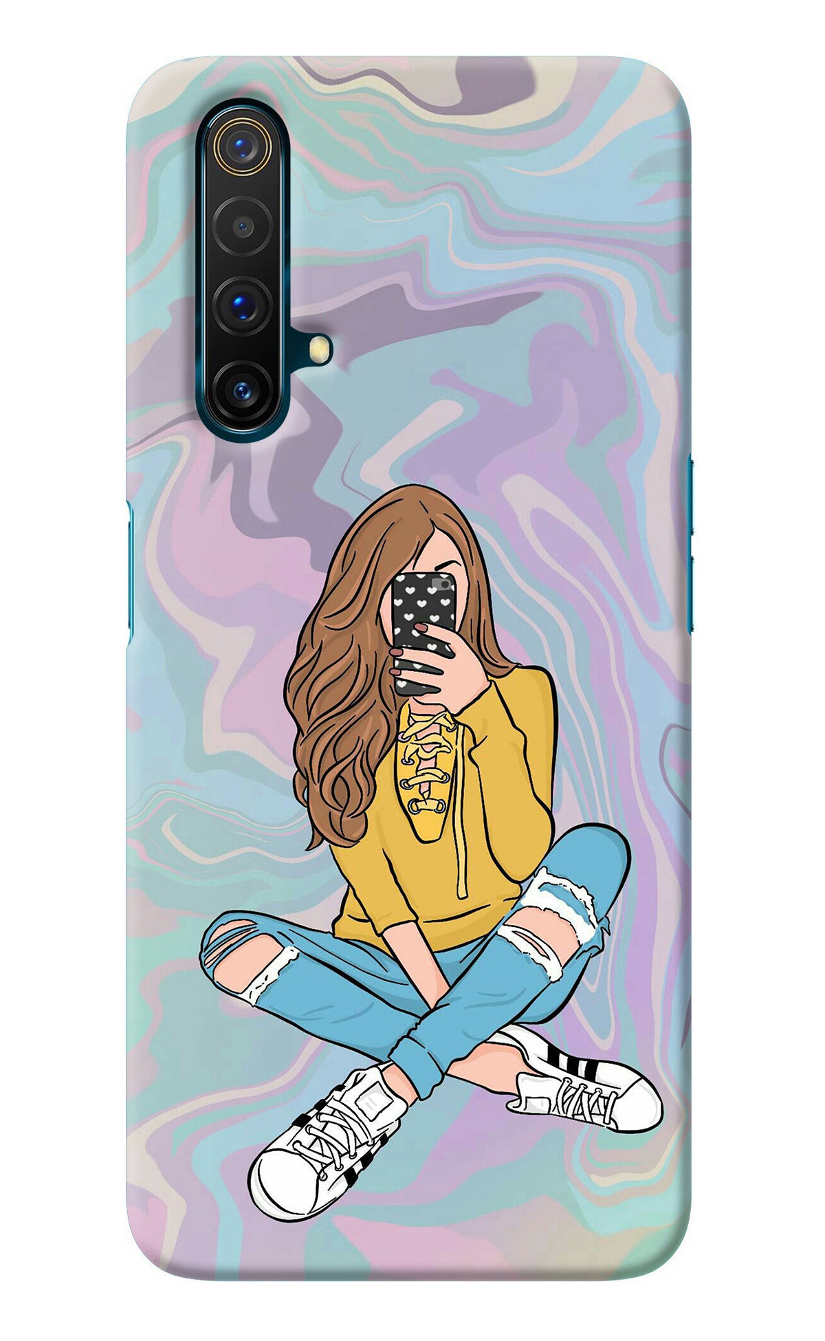 Selfie Girl Realme X3 Back Cover