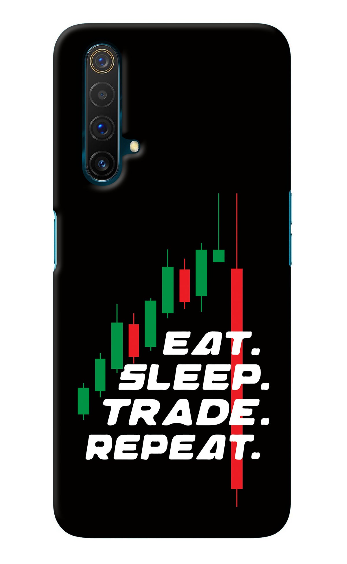 Eat Sleep Trade Repeat Realme X3 Back Cover