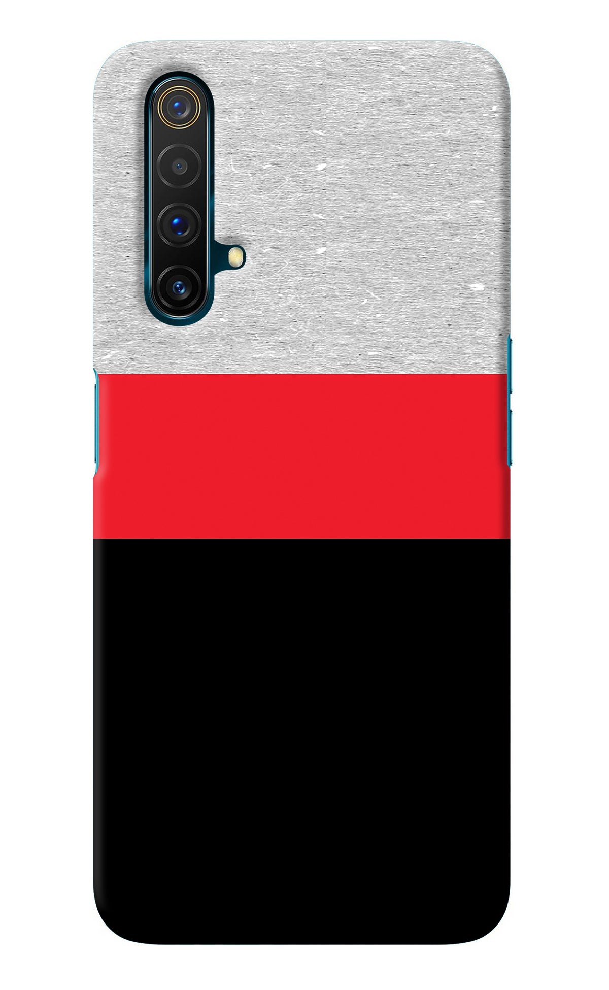 Tri Color Pattern Realme X3 Back Cover