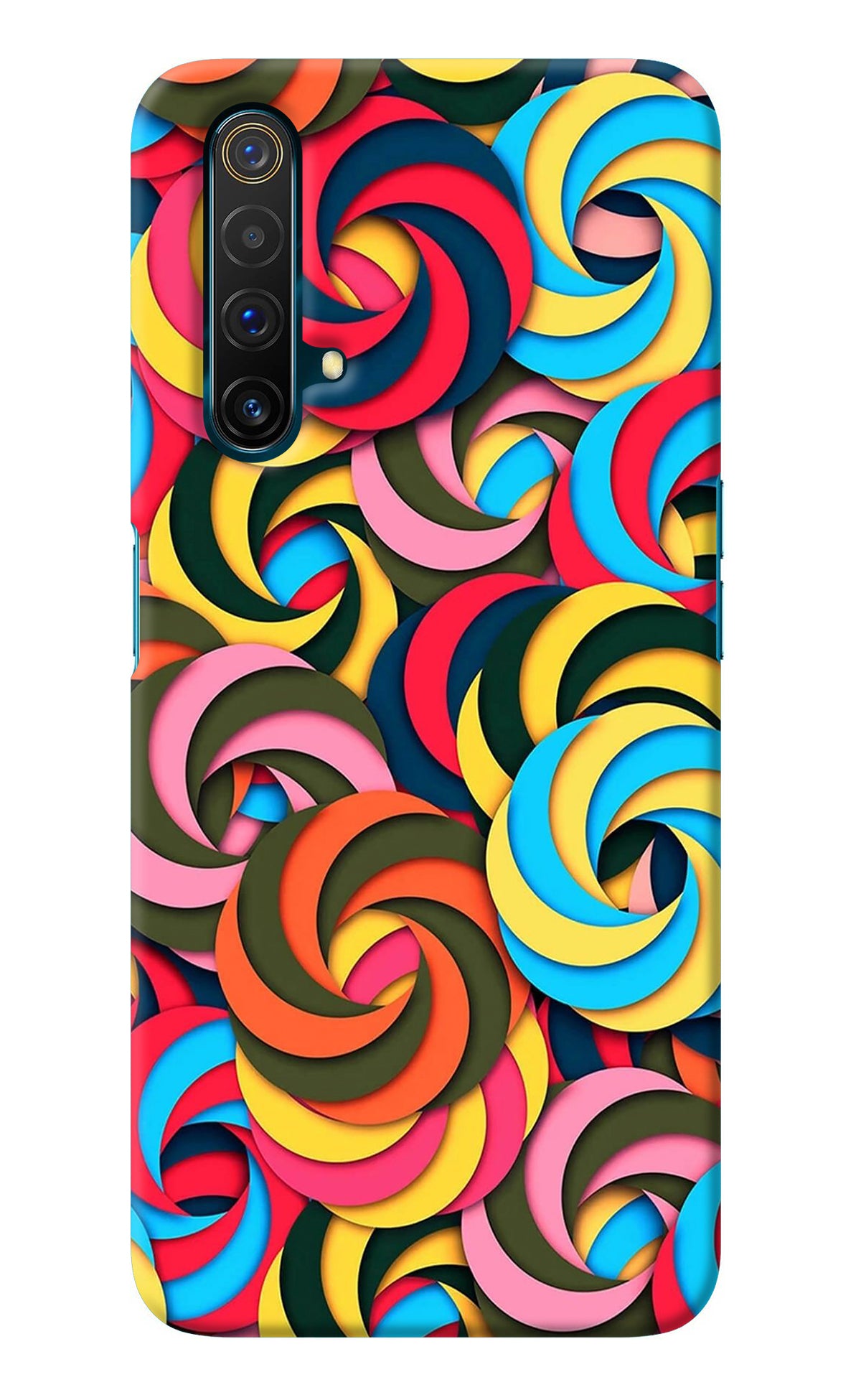 Spiral Pattern Realme X3 Back Cover