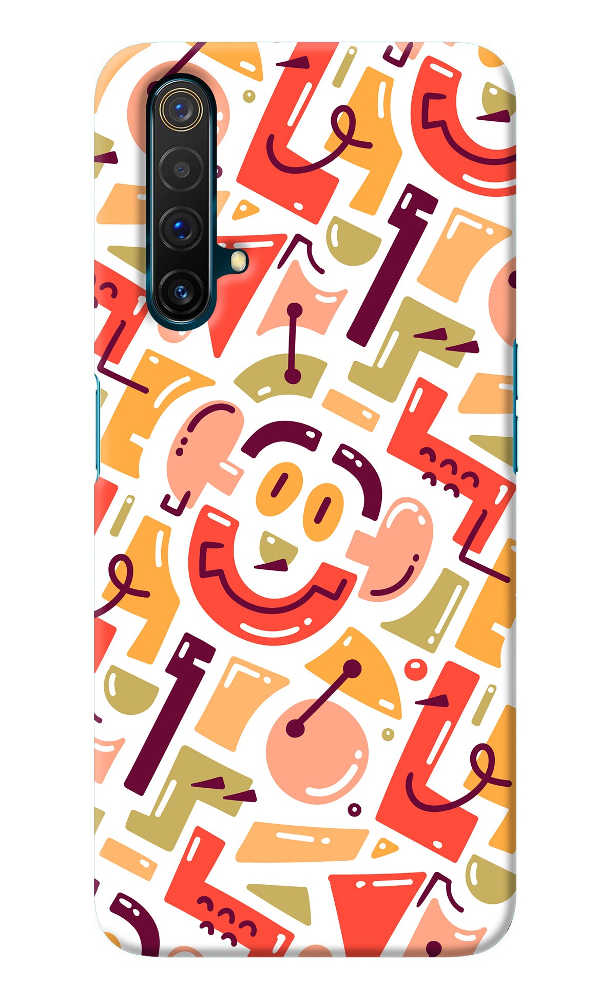 Doodle Pattern Realme X3 Back Cover