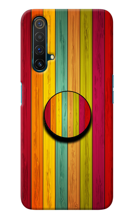 Multicolor Wooden Realme X3 Pop Case