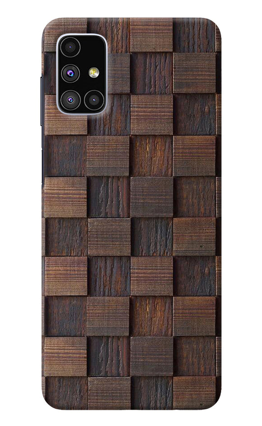 Wooden Cube Design Samsung M51 Back Cover