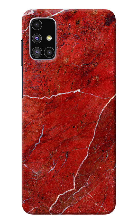 Red Marble Design Samsung M51 Back Cover