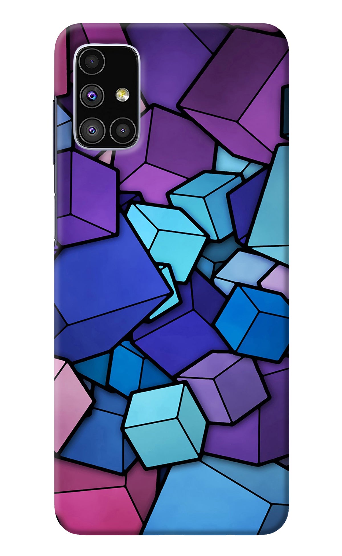 Cubic Abstract Samsung M51 Back Cover