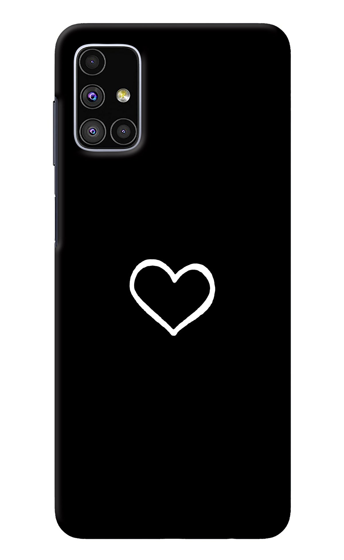 Heart Samsung M51 Back Cover