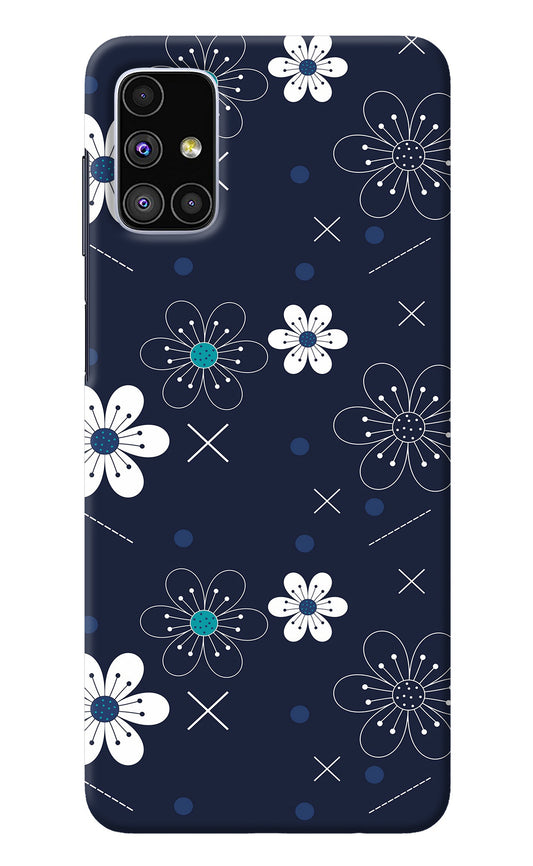 Flowers Samsung M51 Back Cover