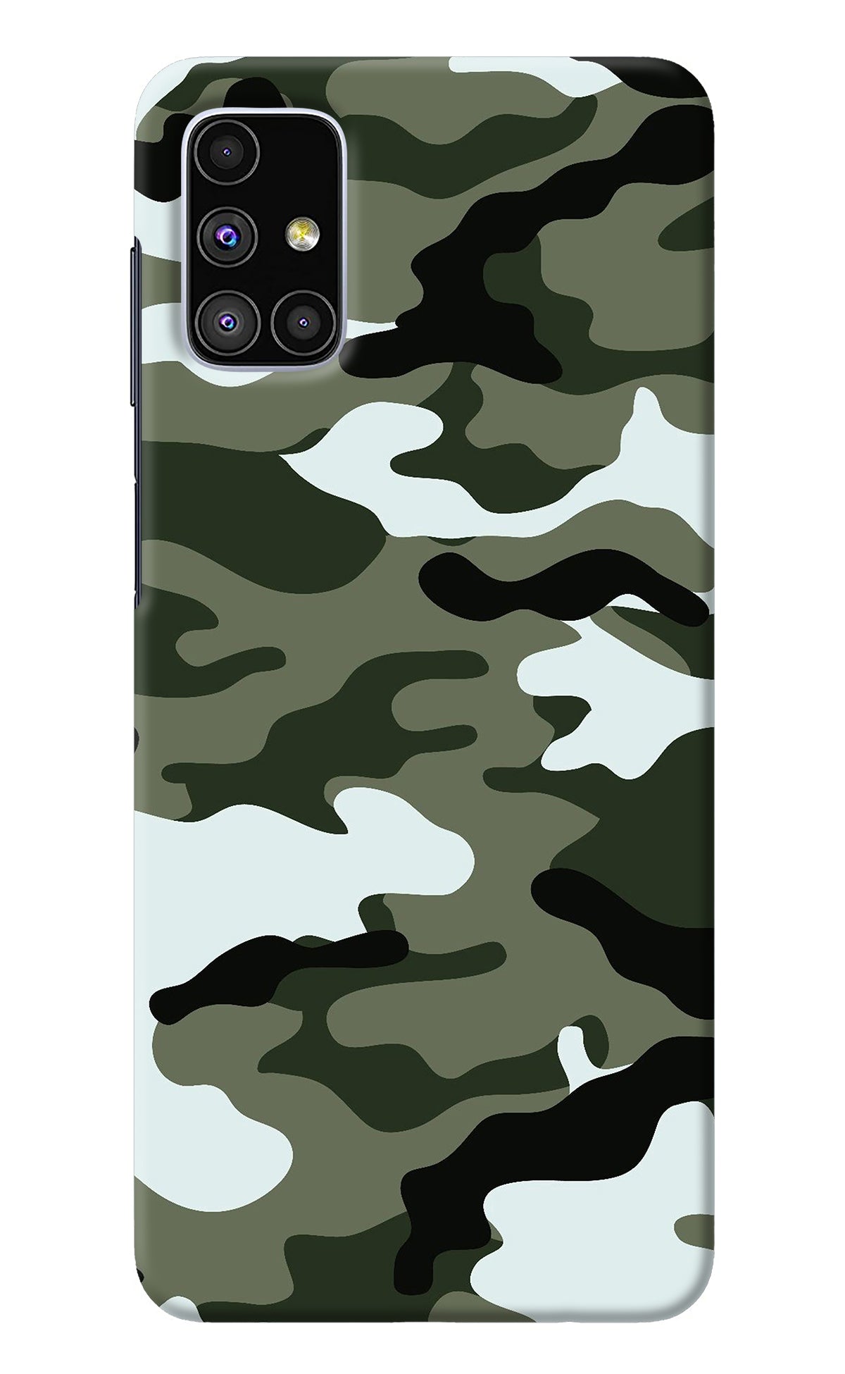 Camouflage Samsung M51 Back Cover