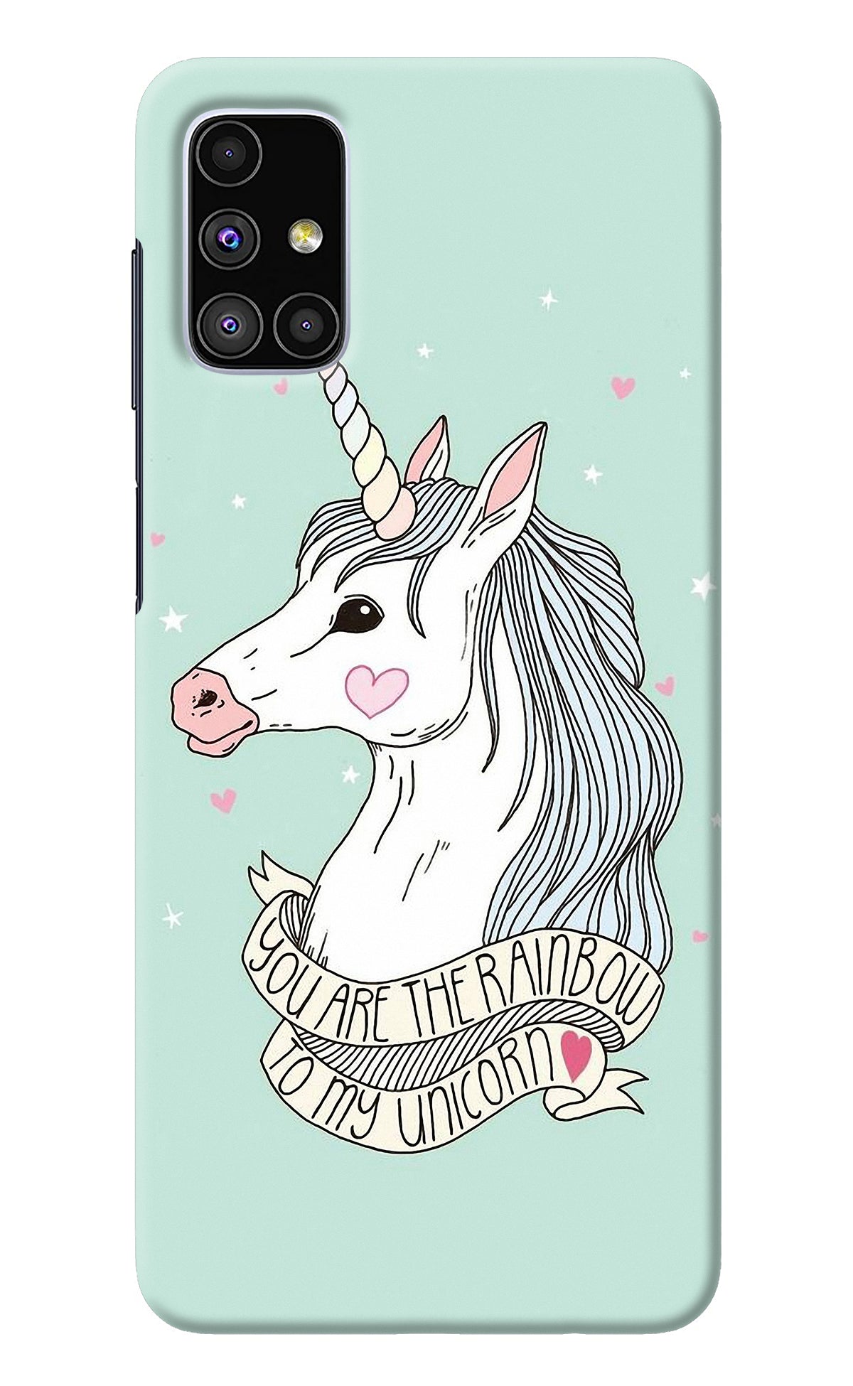 Unicorn Wallpaper Samsung M51 Back Cover