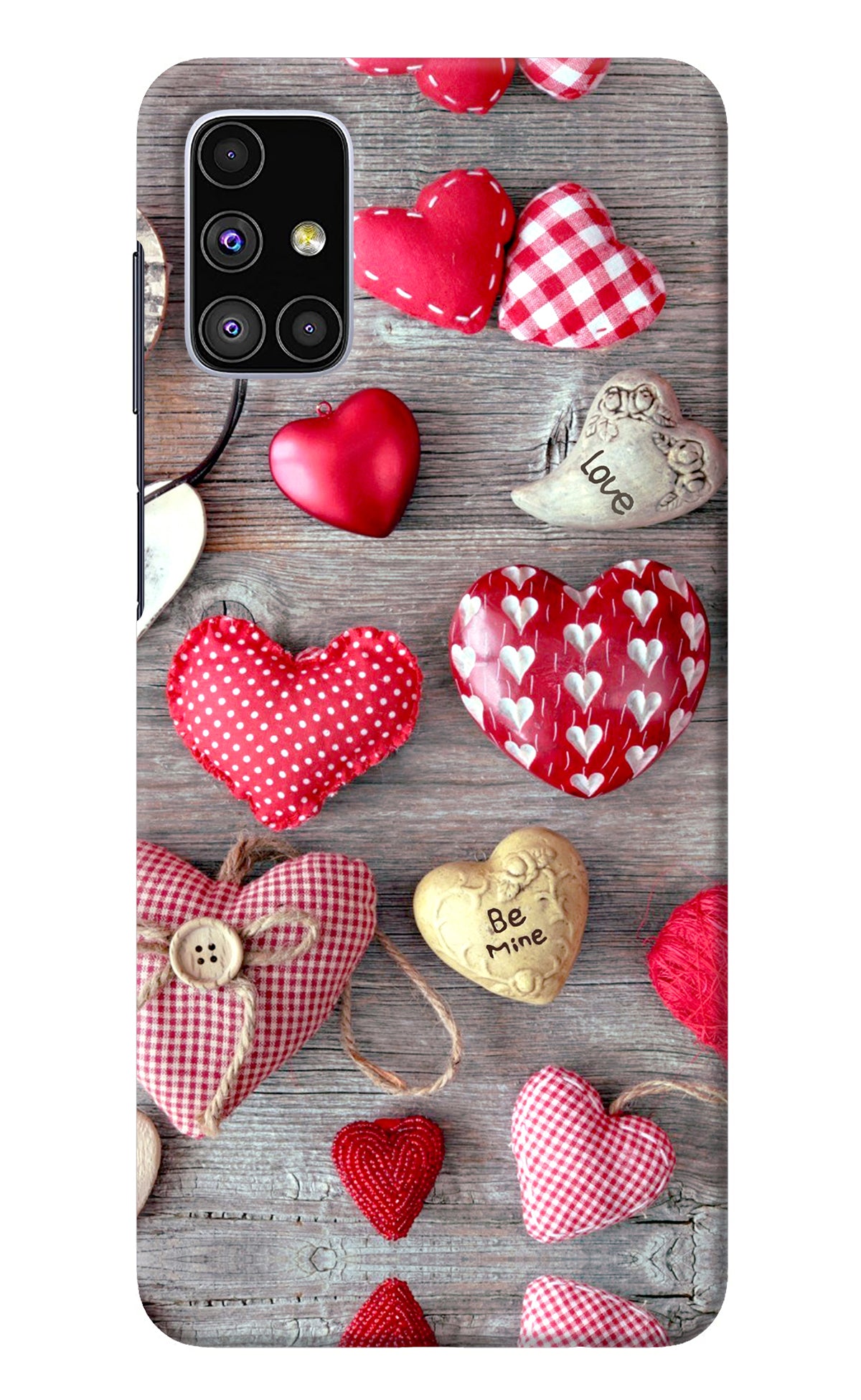 Love Wallpaper Samsung M51 Back Cover