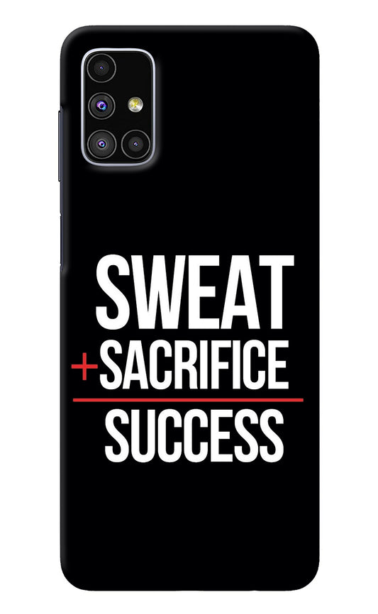 Sweat Sacrifice Success Samsung M51 Back Cover