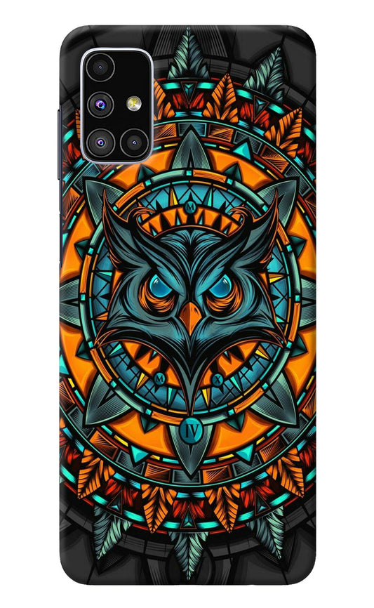 Angry Owl Art Samsung M51 Back Cover
