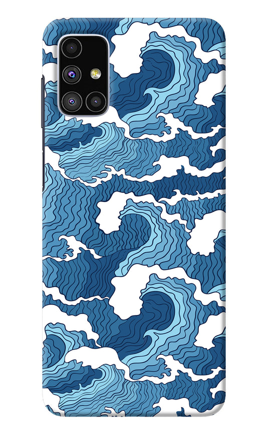 Blue Waves Samsung M51 Back Cover