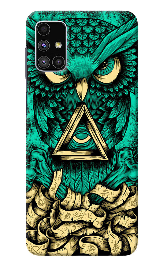Green Owl Samsung M51 Back Cover