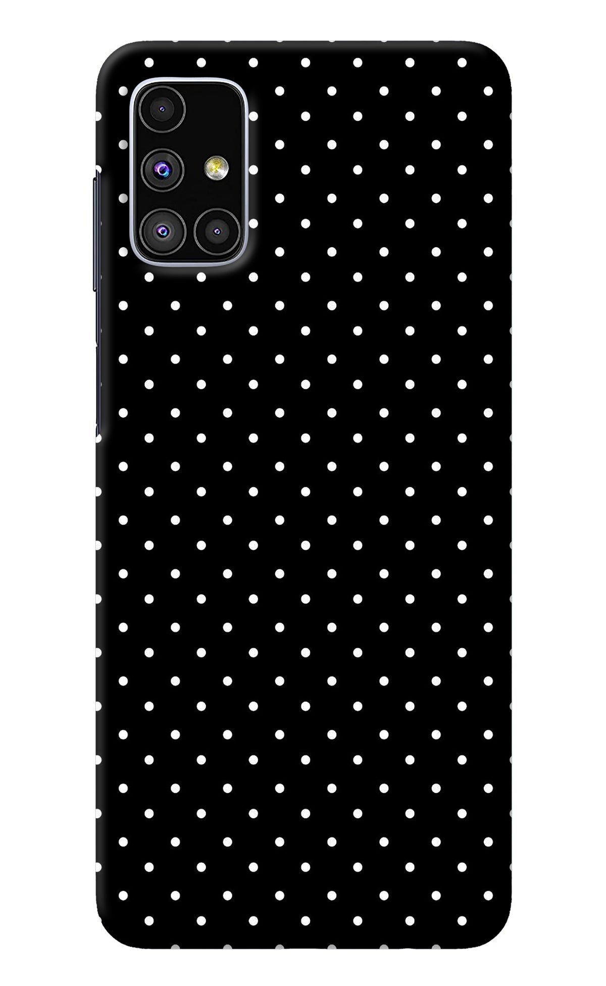White Dots Samsung M51 Back Cover