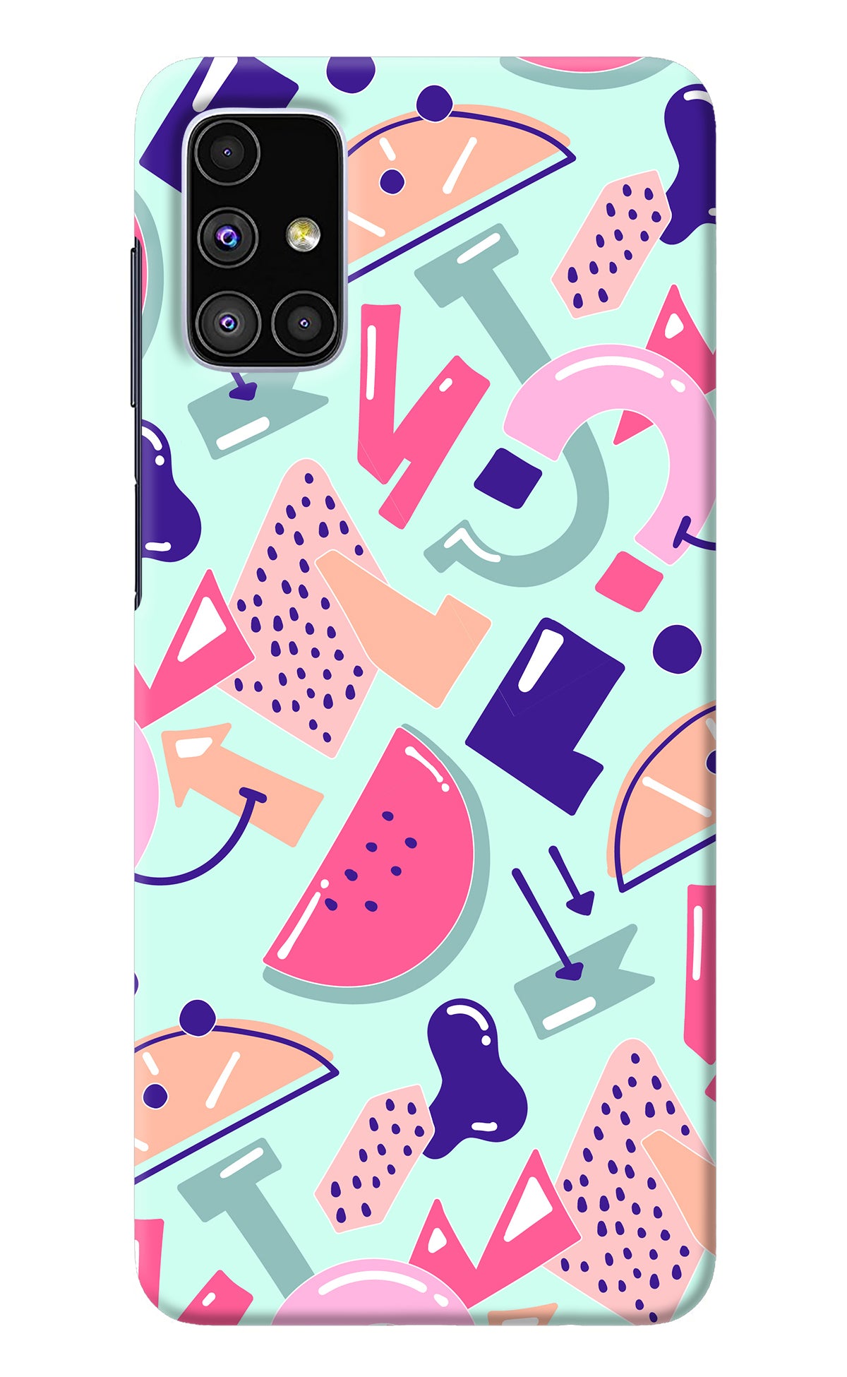 Doodle Pattern Samsung M51 Back Cover