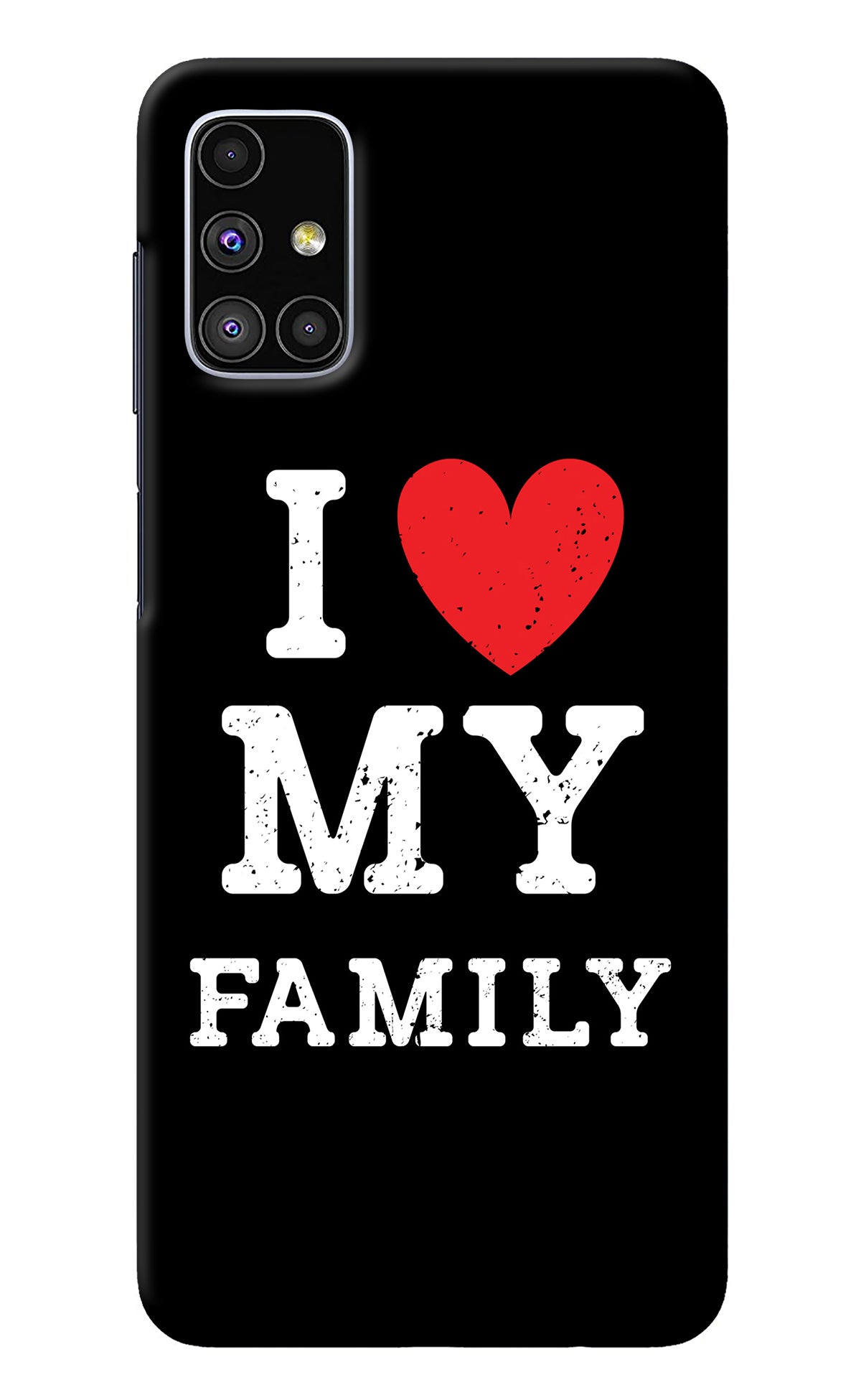 I Love My Family Samsung M51 Back Cover