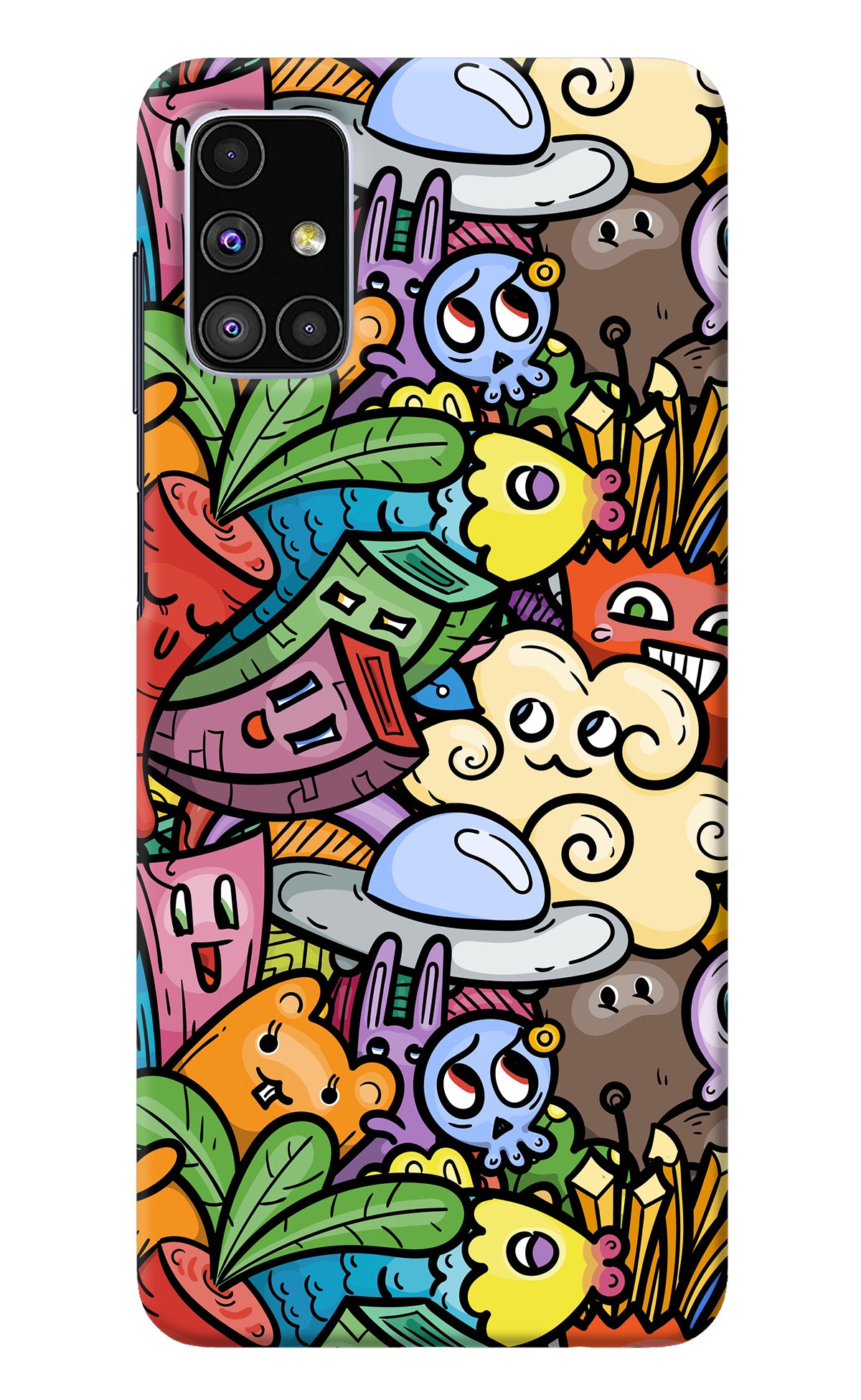 Veggie Doodle Samsung M51 Back Cover