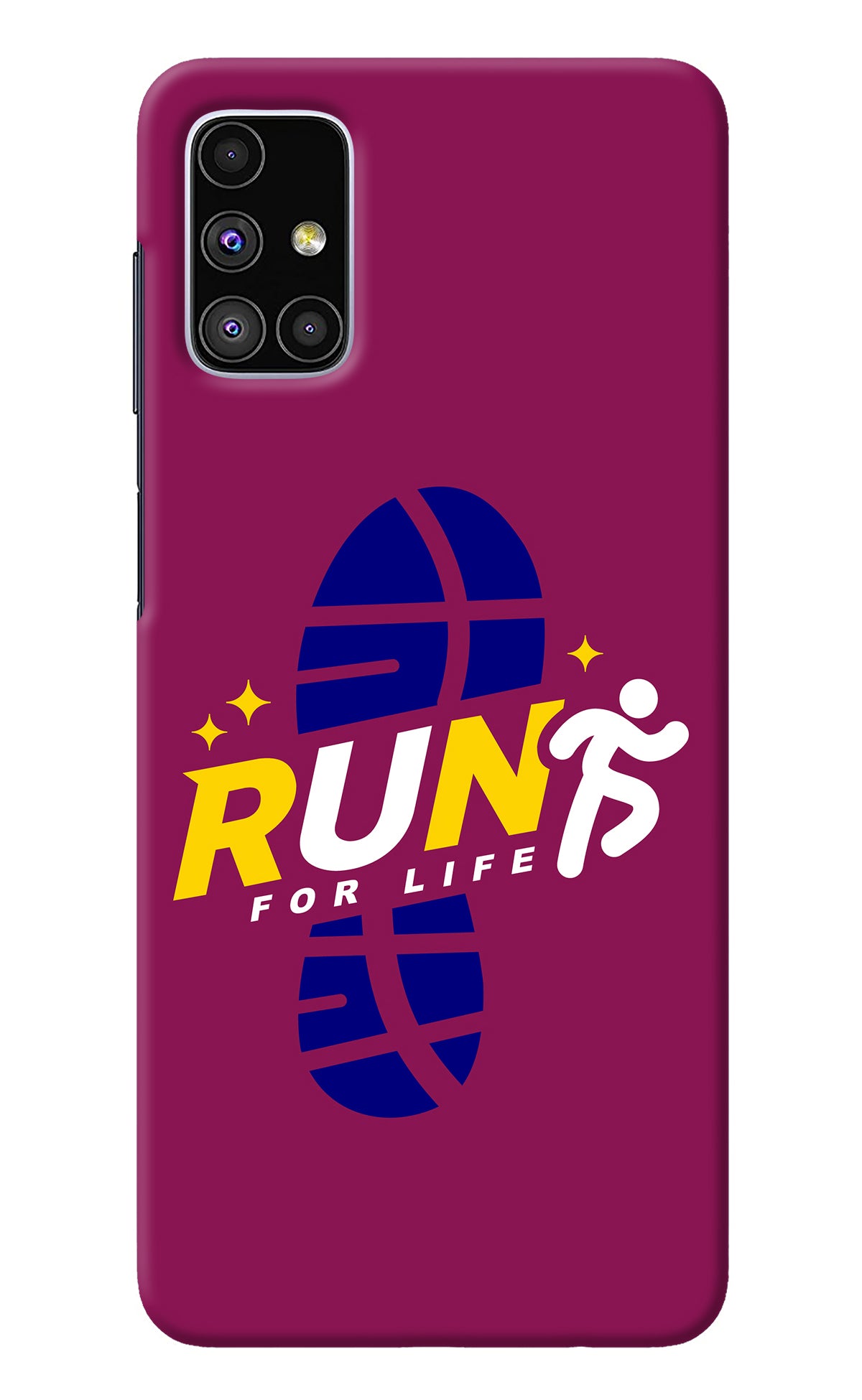 Run for Life Samsung M51 Back Cover