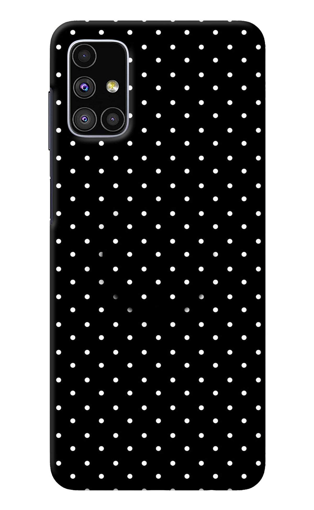 White Dots Samsung M51 Pop Case