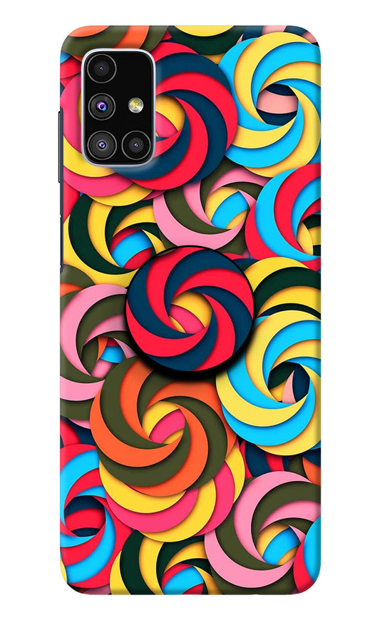 Spiral Pattern Samsung M51 Pop Case