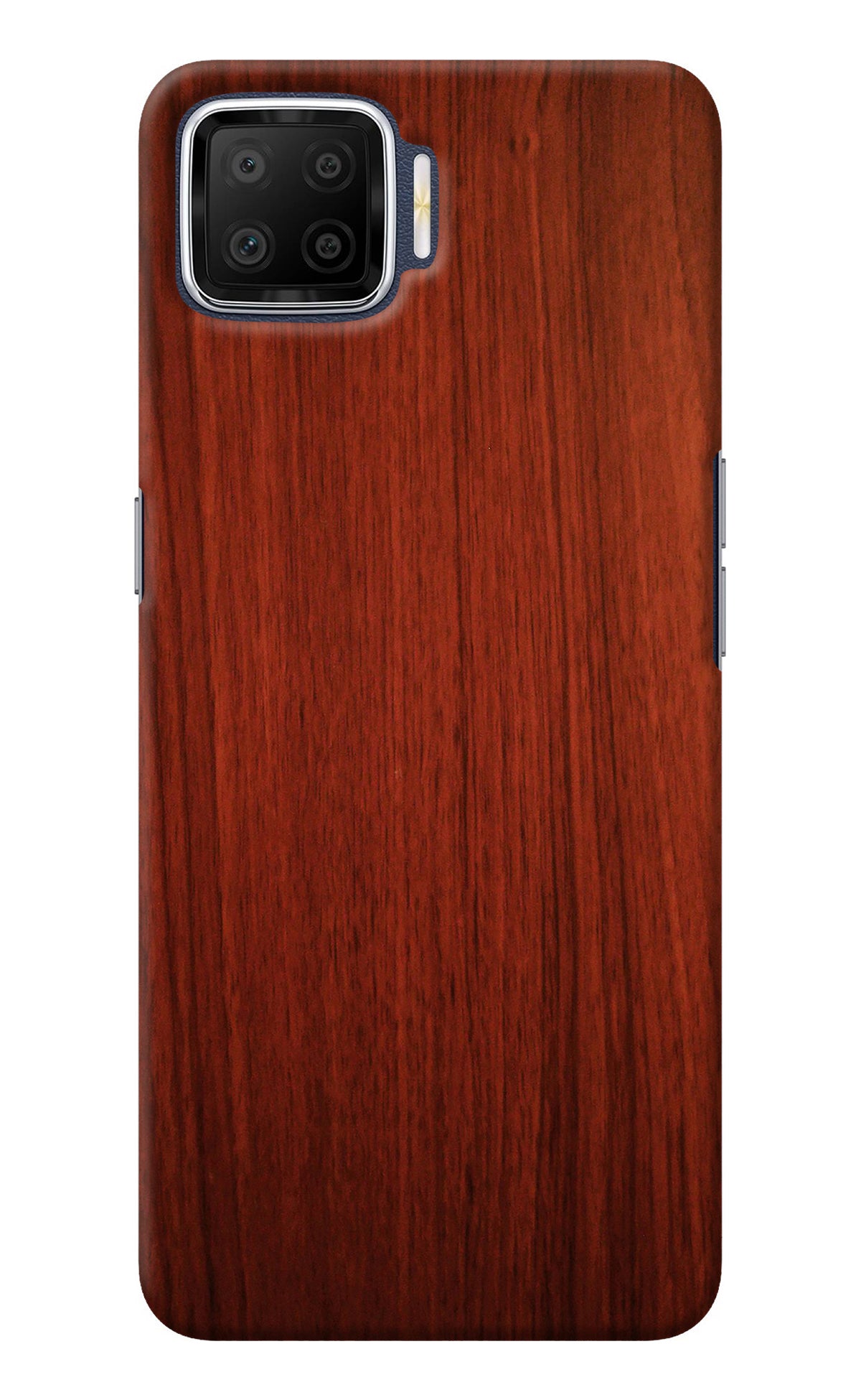 Wooden Plain Pattern Oppo F17 Back Cover