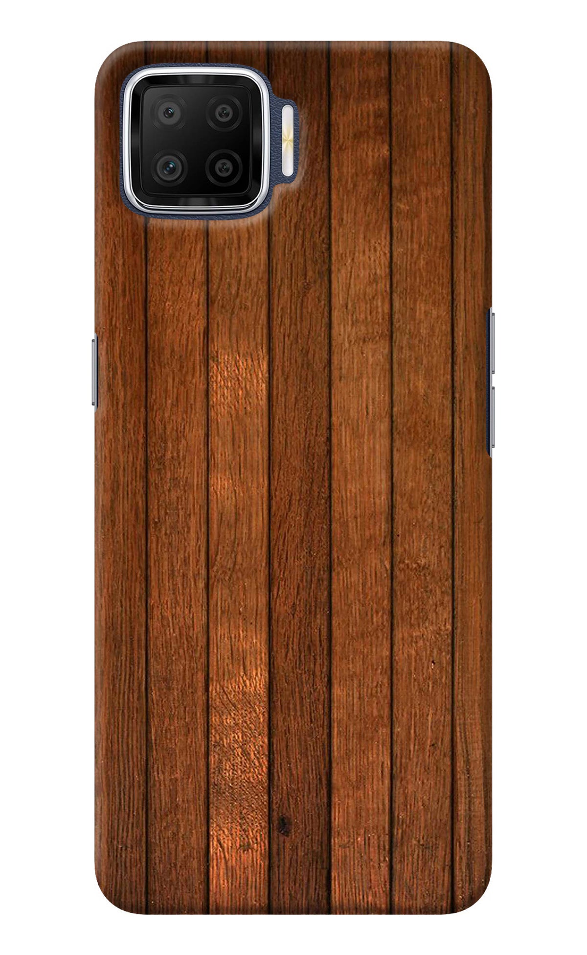 Wooden Artwork Bands Oppo F17 Back Cover