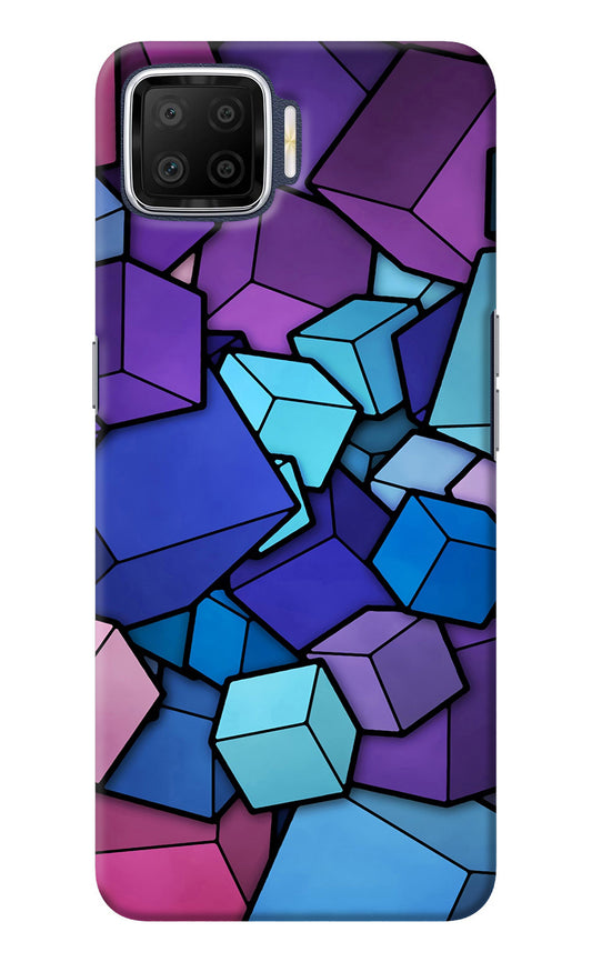 Cubic Abstract Oppo F17 Back Cover