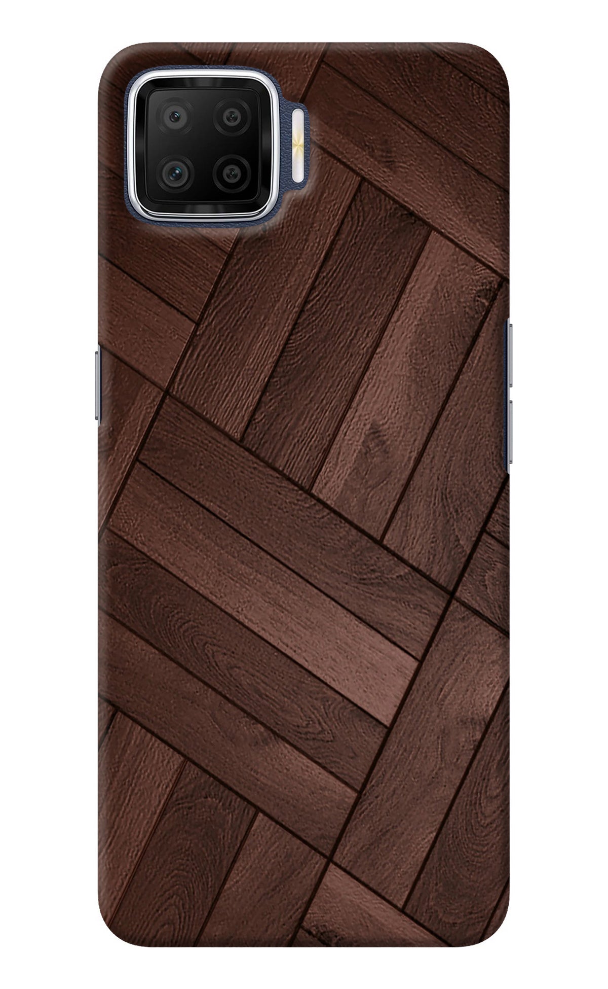 Wooden Texture Design Oppo F17 Back Cover