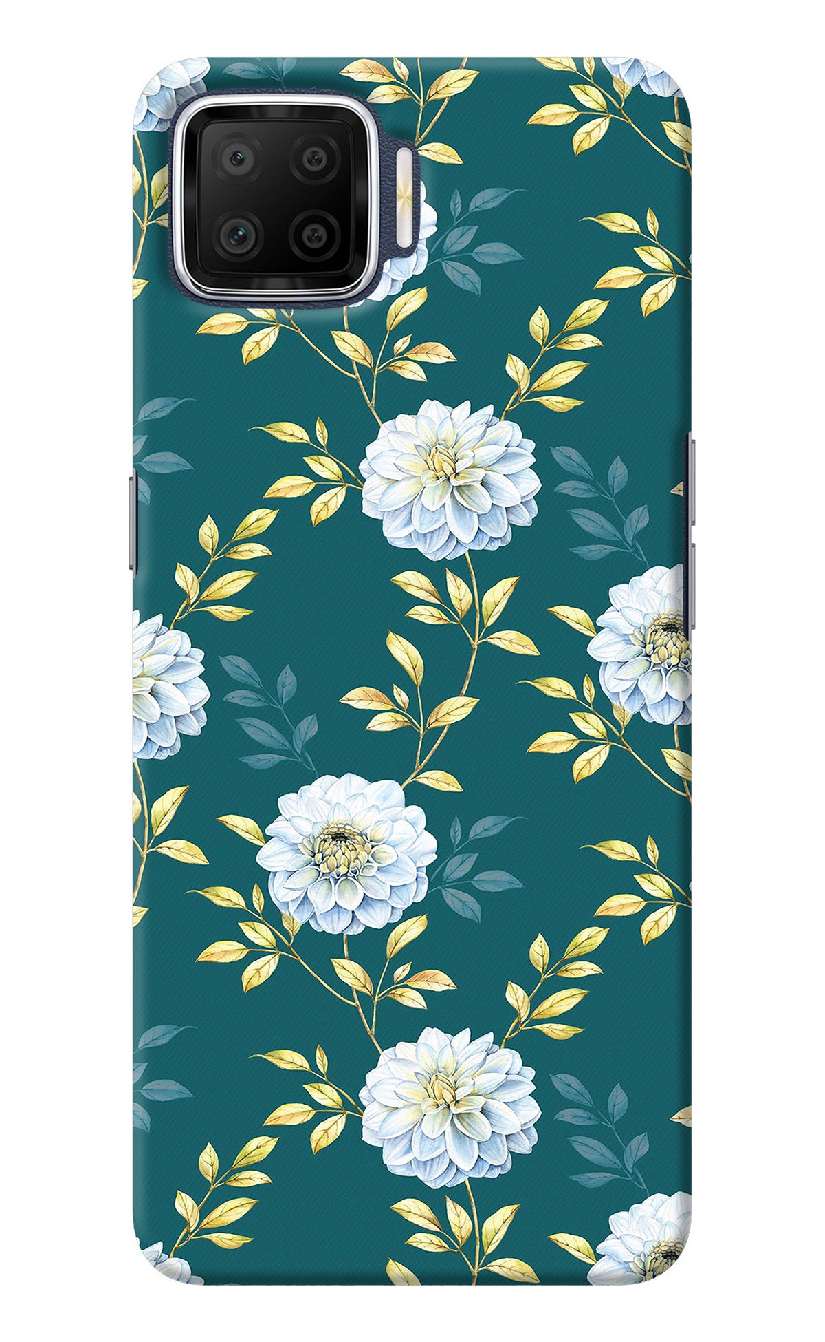 Flowers Oppo F17 Back Cover