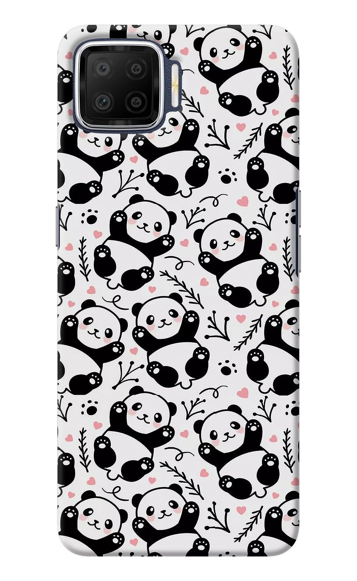 Cute Panda Oppo F17 Back Cover