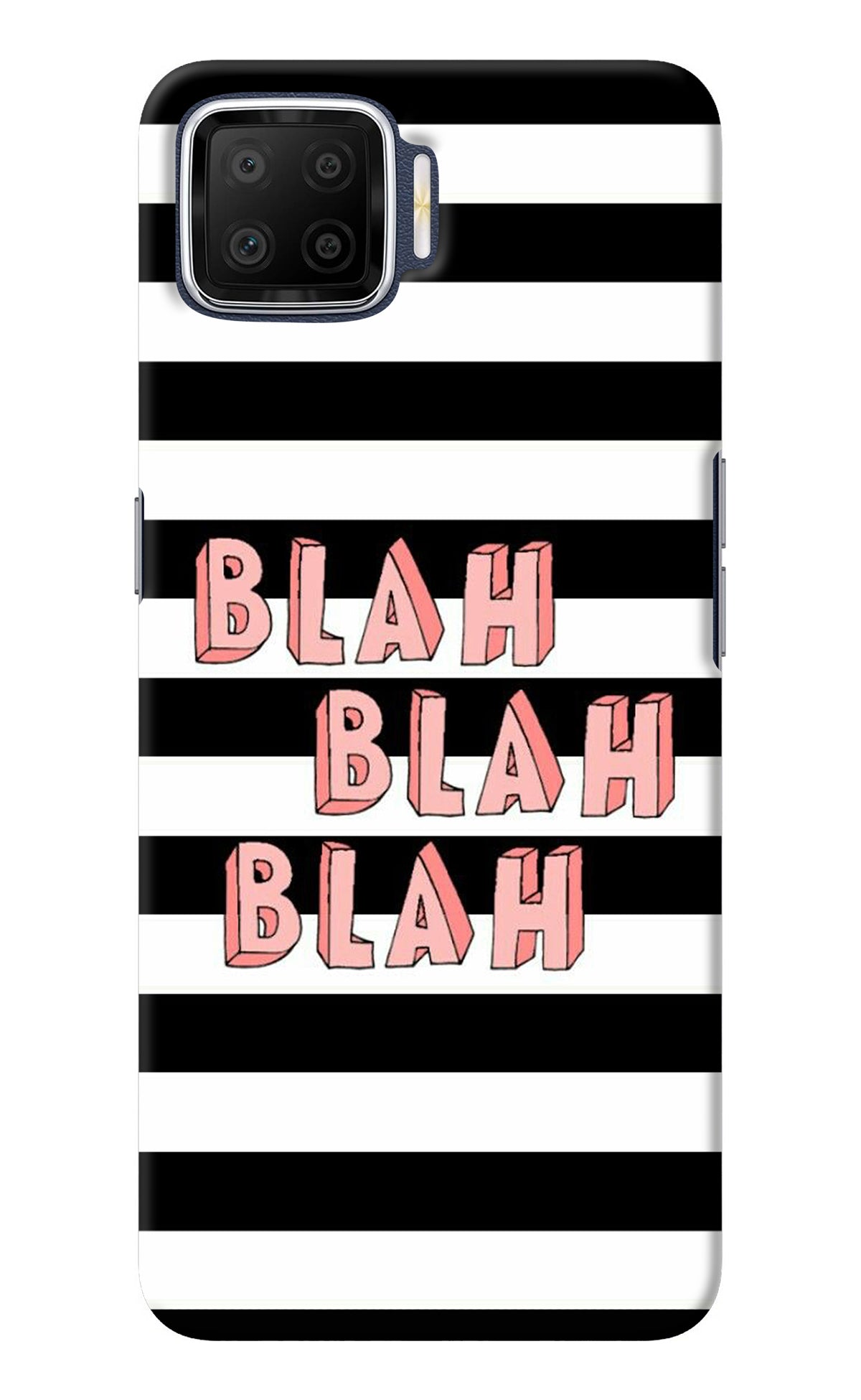 Blah Blah Blah Oppo F17 Back Cover