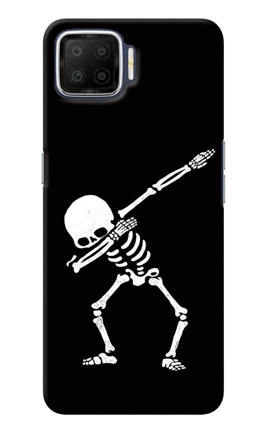 Dabbing Skeleton Art Oppo F17 Back Cover