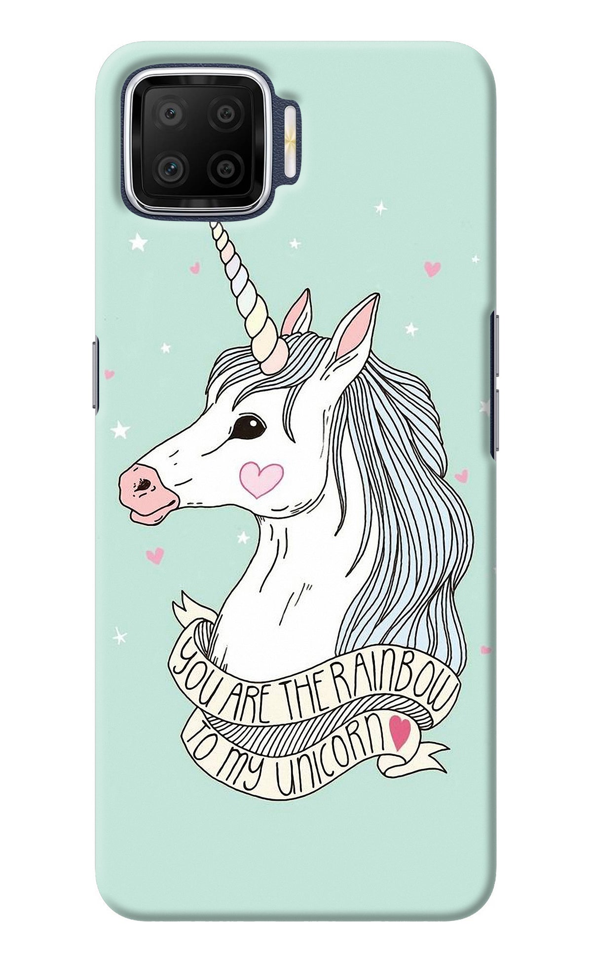 Unicorn Wallpaper Oppo F17 Back Cover