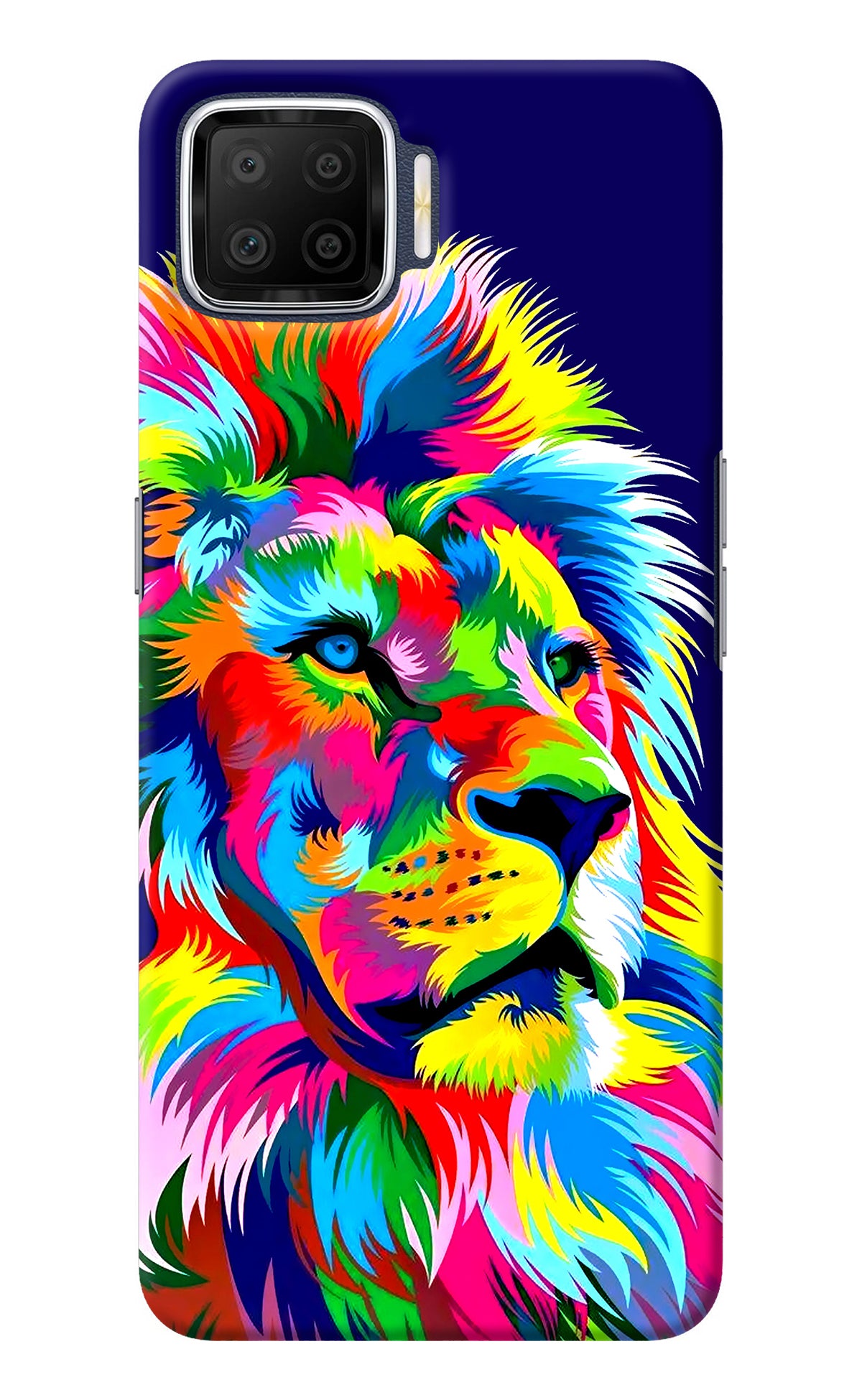 Vector Art Lion Oppo F17 Back Cover