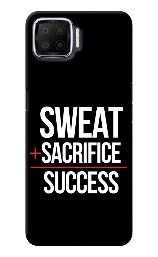 Sweat Sacrifice Success Oppo F17 Back Cover