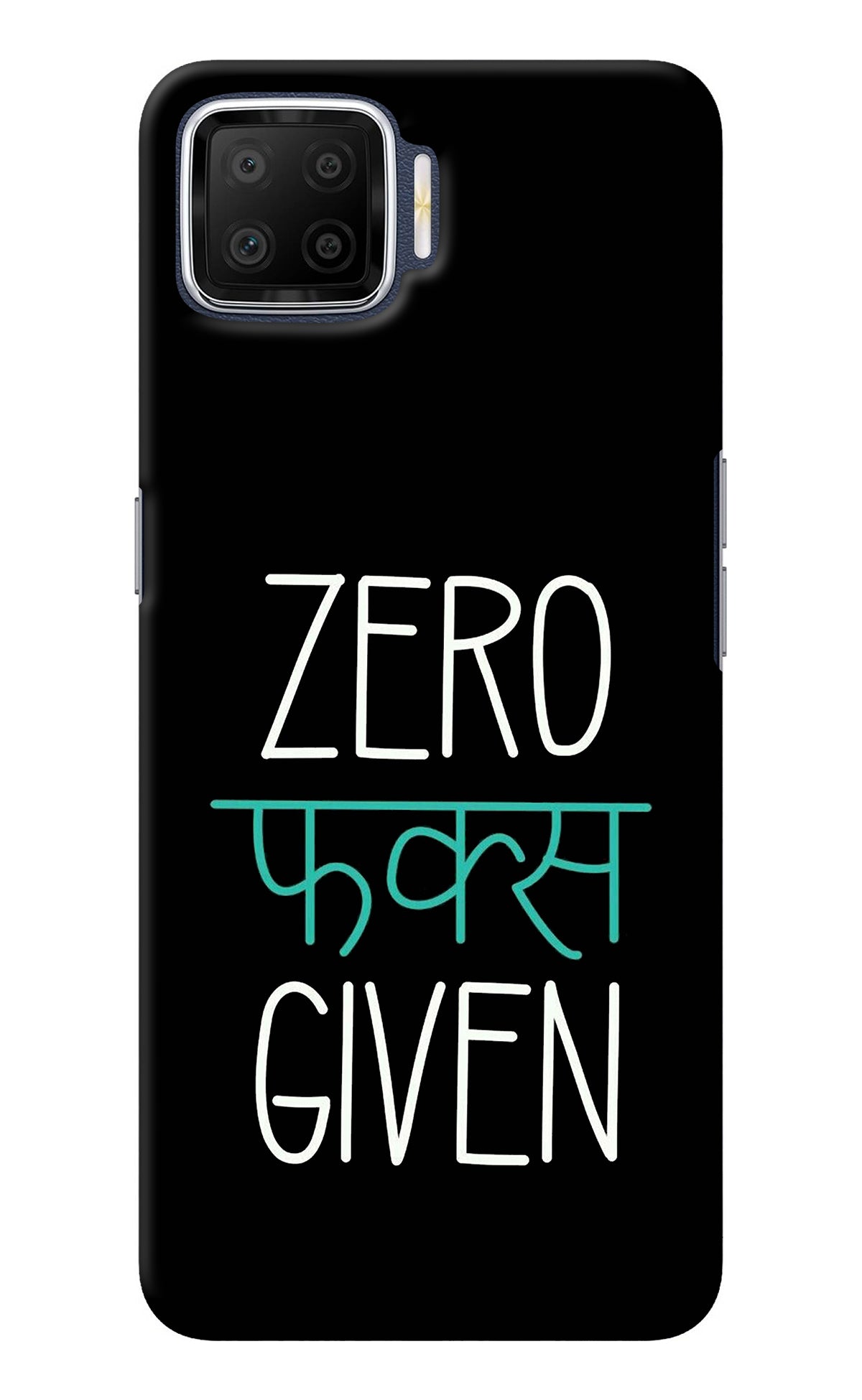 Zero Fucks Given Oppo F17 Back Cover