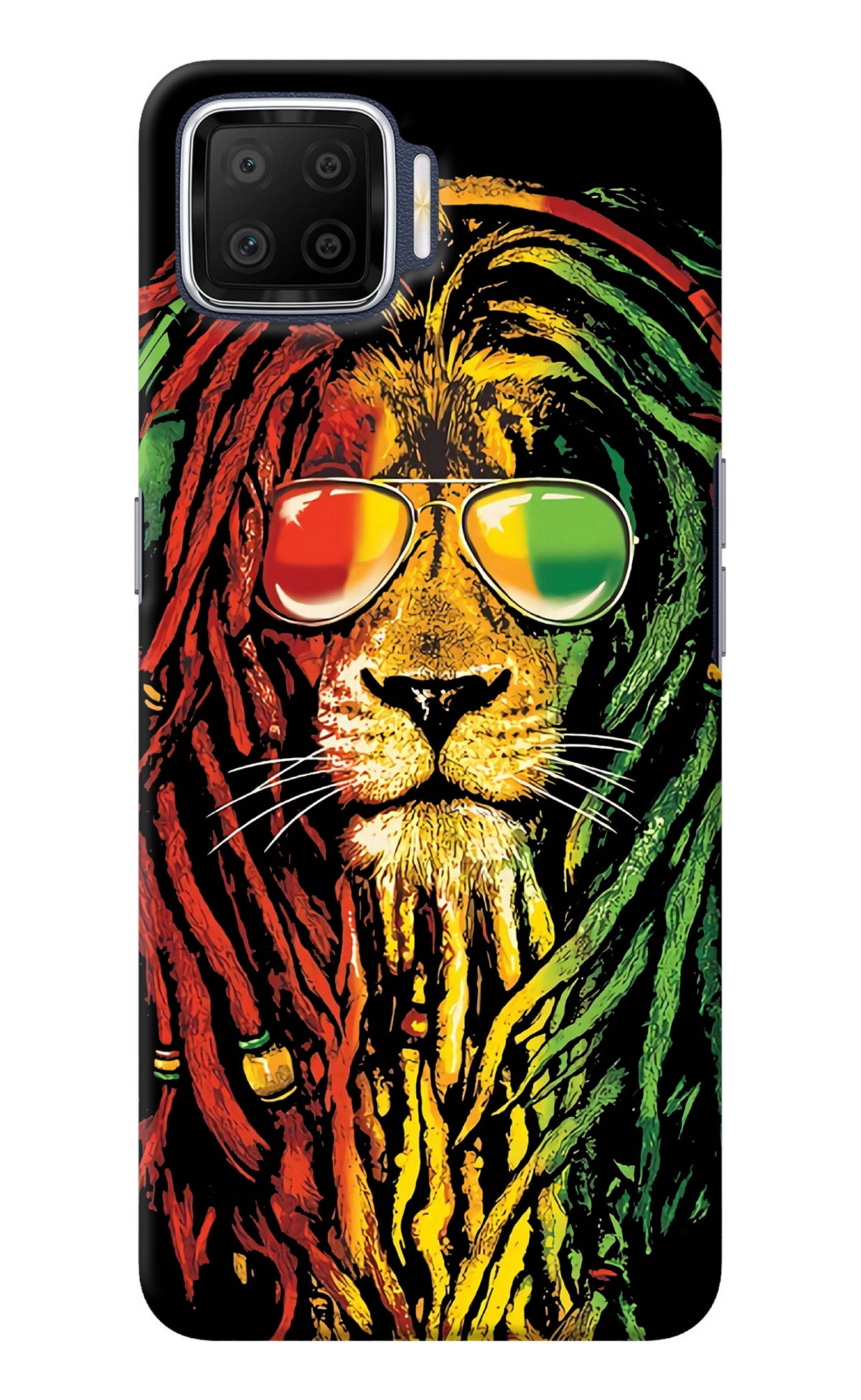 Rasta Lion Oppo F17 Back Cover