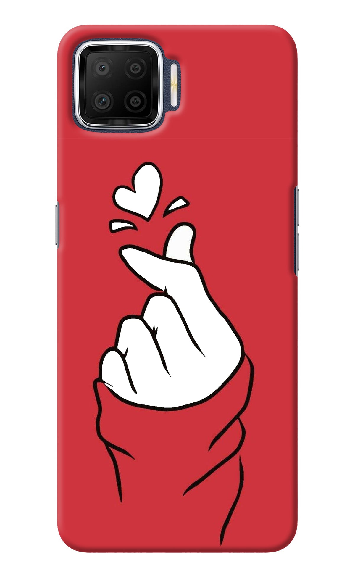 Korean Love Sign Oppo F17 Back Cover