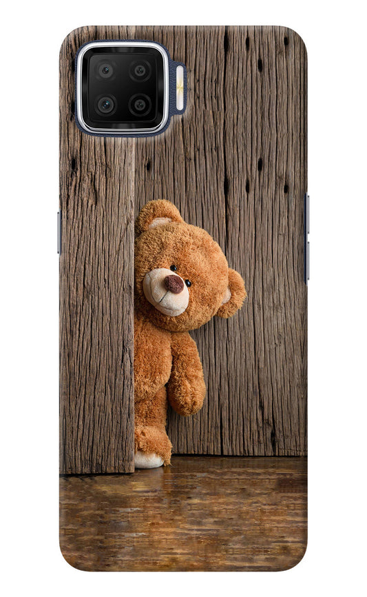 Teddy Wooden Oppo F17 Back Cover