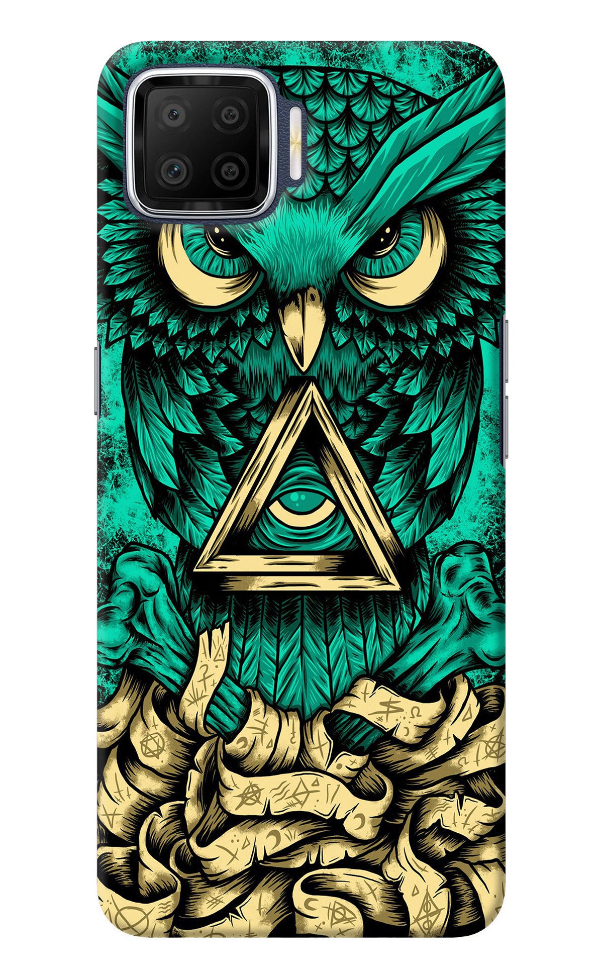 Green Owl Oppo F17 Back Cover