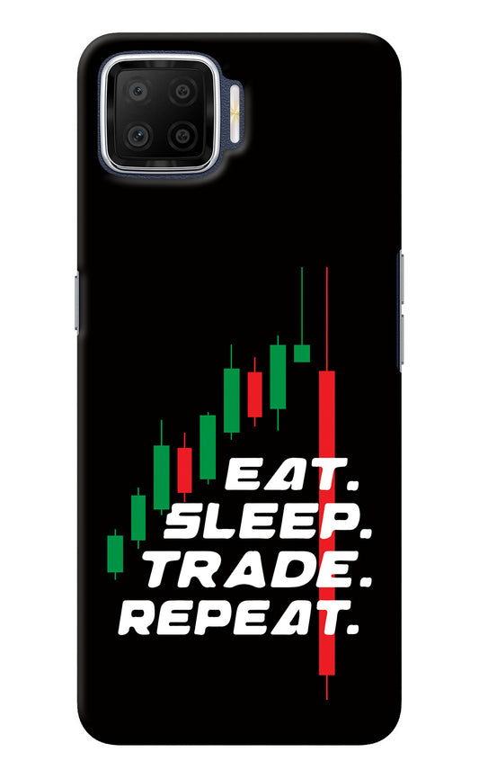 Eat Sleep Trade Repeat Oppo F17 Back Cover