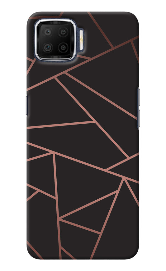 Geometric Pattern Oppo F17 Back Cover
