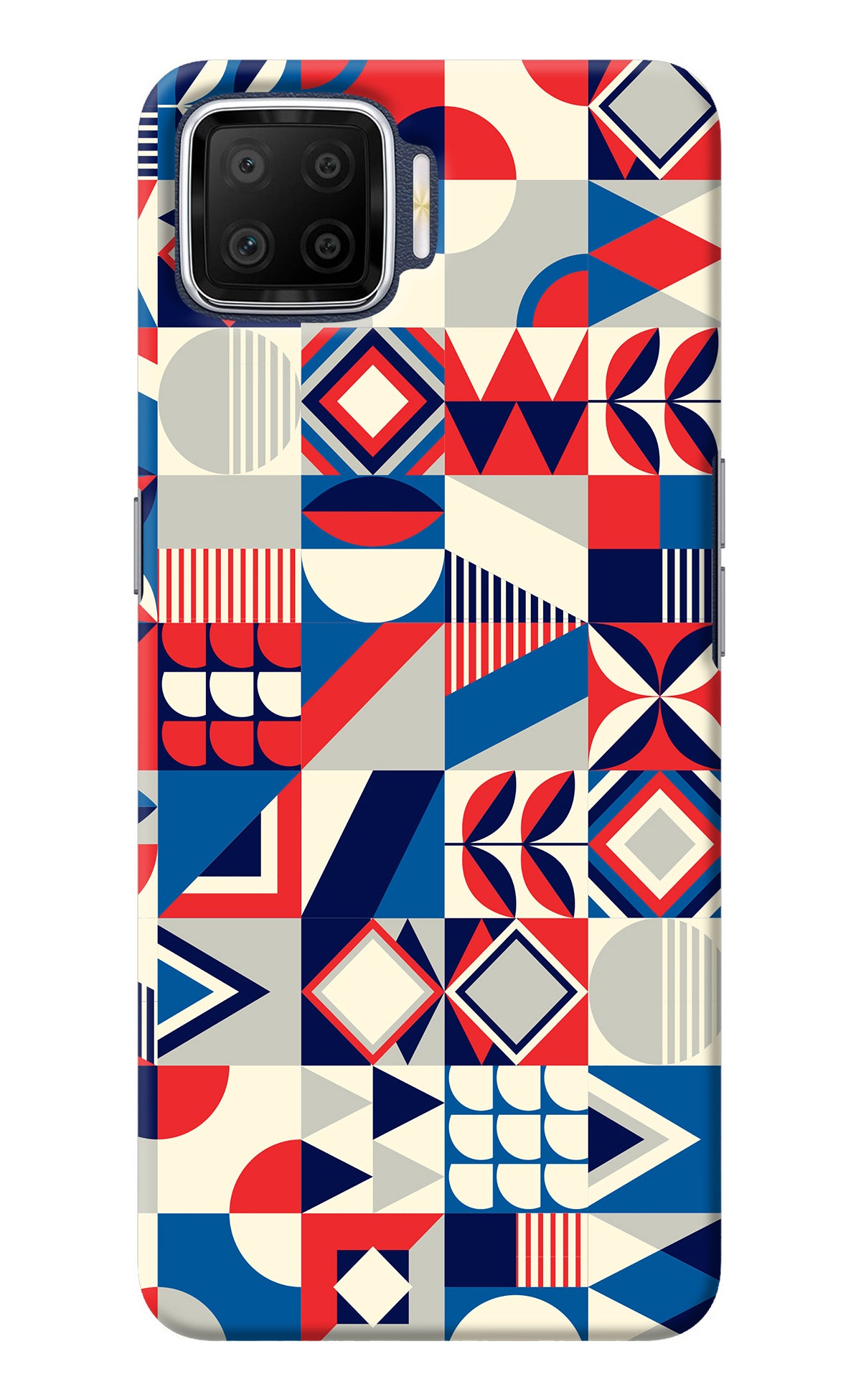 Colorful Pattern Oppo F17 Back Cover