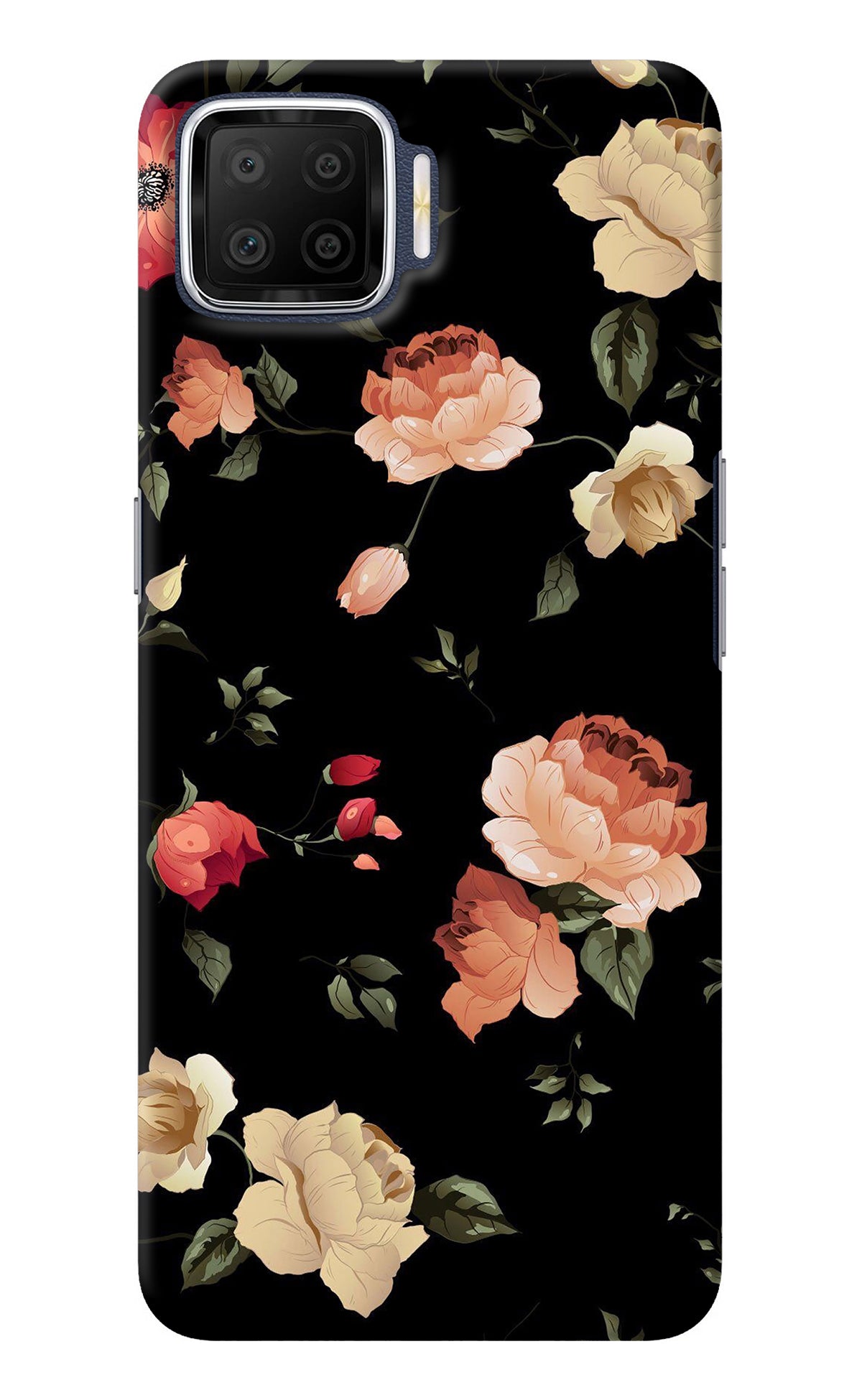 Flowers Oppo F17 Back Cover