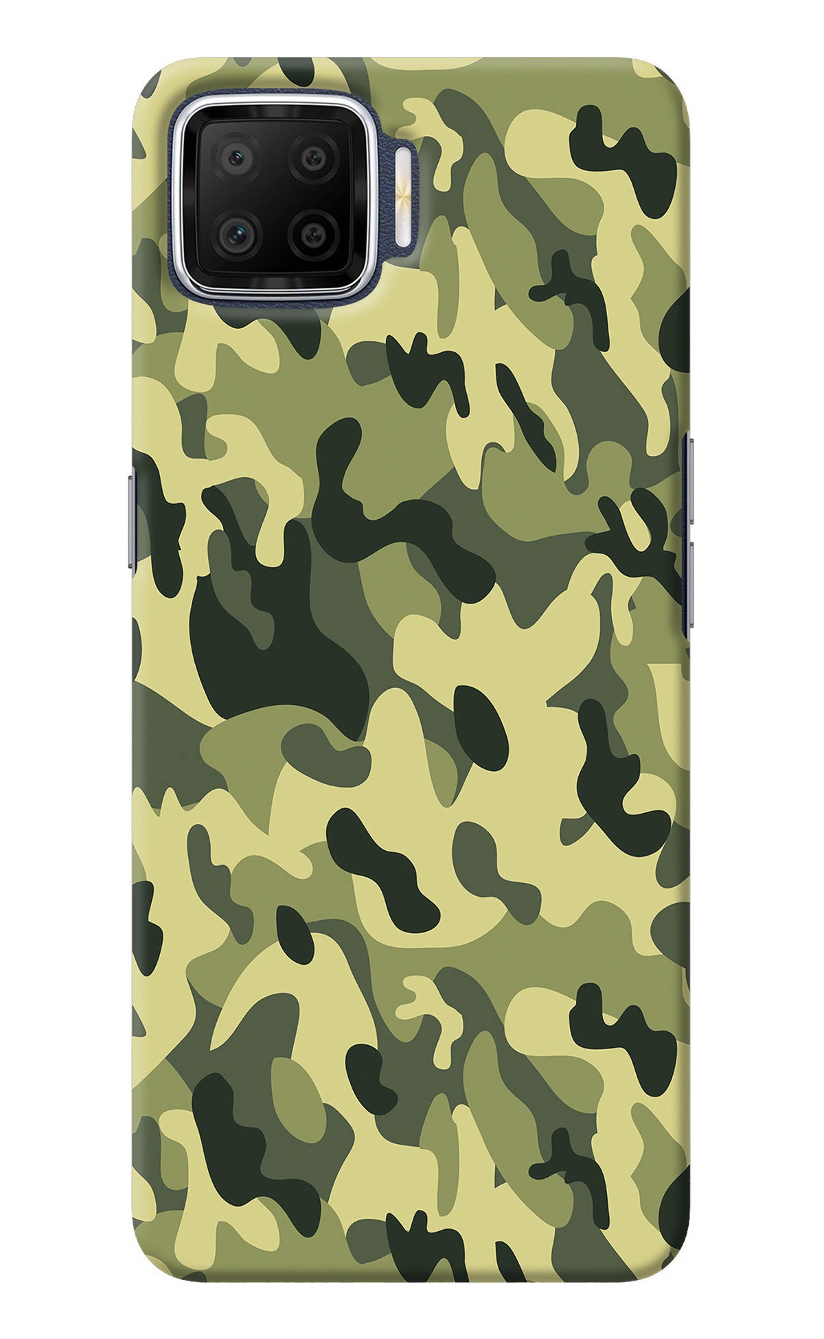 Camouflage Oppo F17 Back Cover