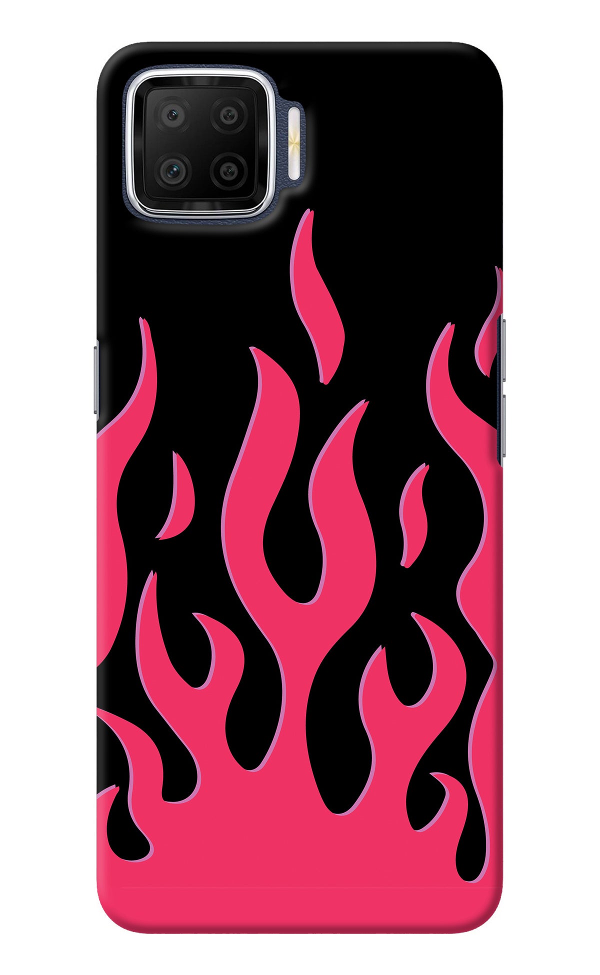 Fire Flames Oppo F17 Back Cover